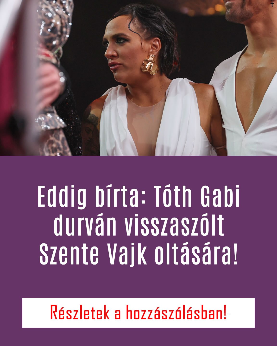 Eddig bírta: Tóth Gabi durván visszaszólt Szente Vajk oltására!