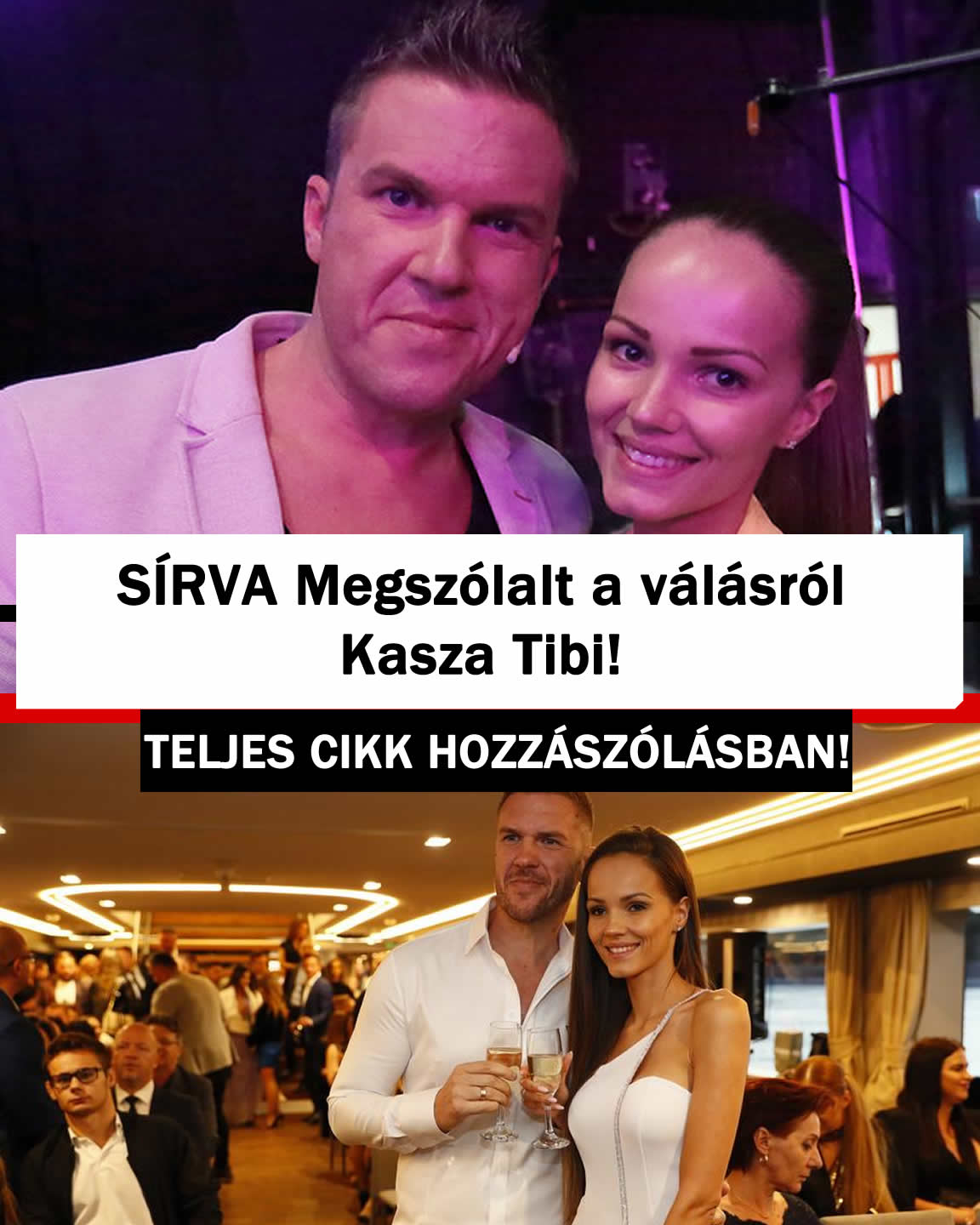 SÍRVA – ZOKOGVA Megszólalt a válásról Kasza Tibi!