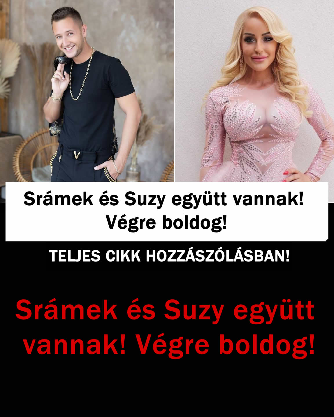 Sramek és Suzy együtt vannak! Végre boldog!