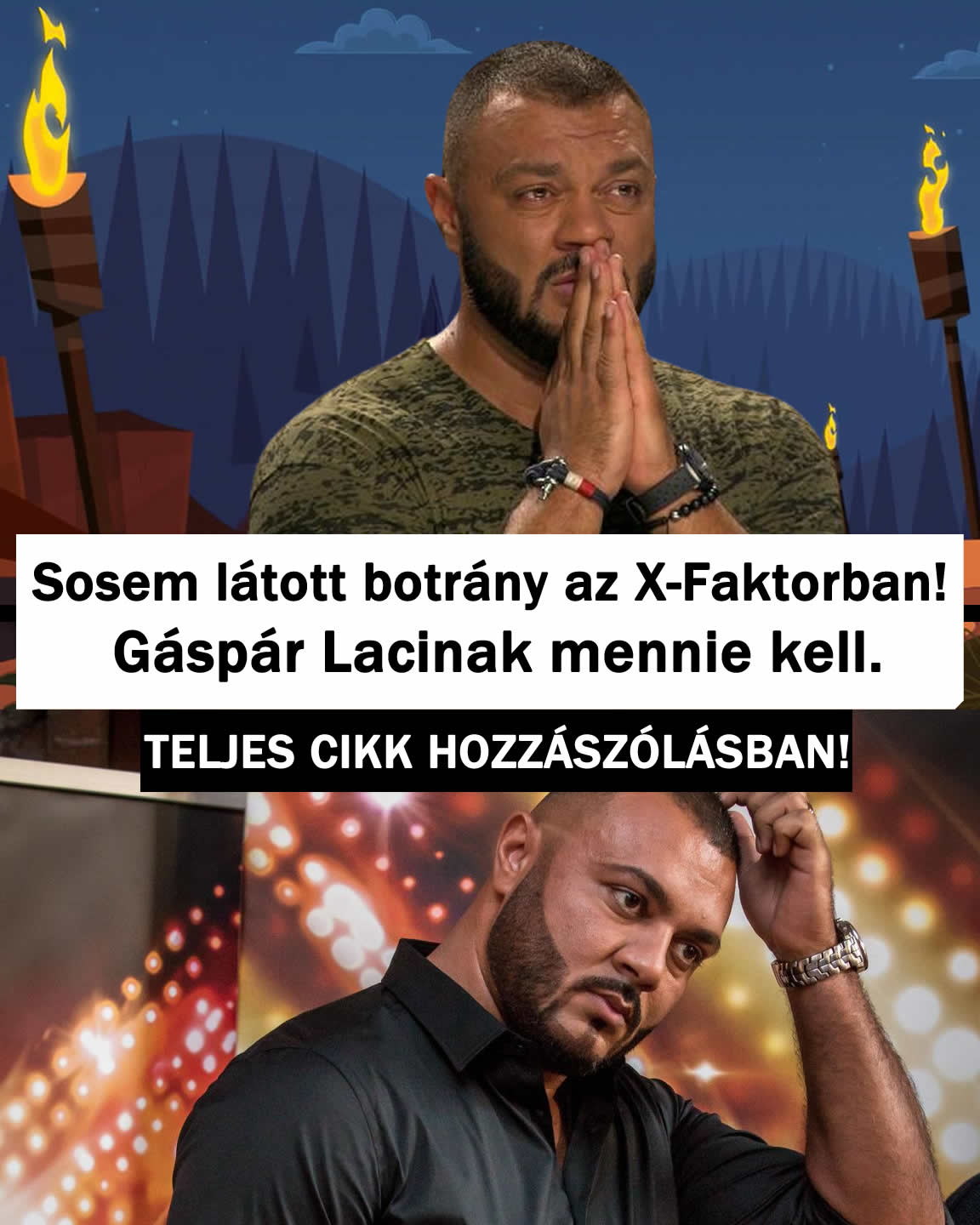 Sosem látott botrány az X-Faktorban! Gáspár Lacinak mennie kell.