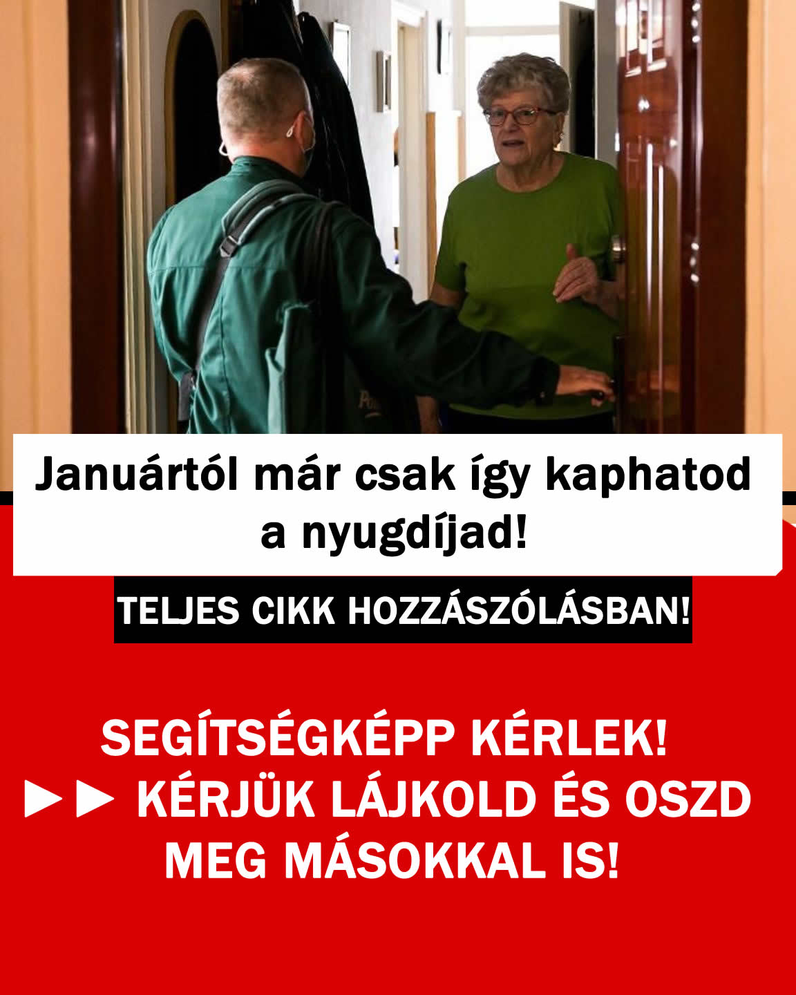 Januártól már csak így kaphatod a nyugdíjad!