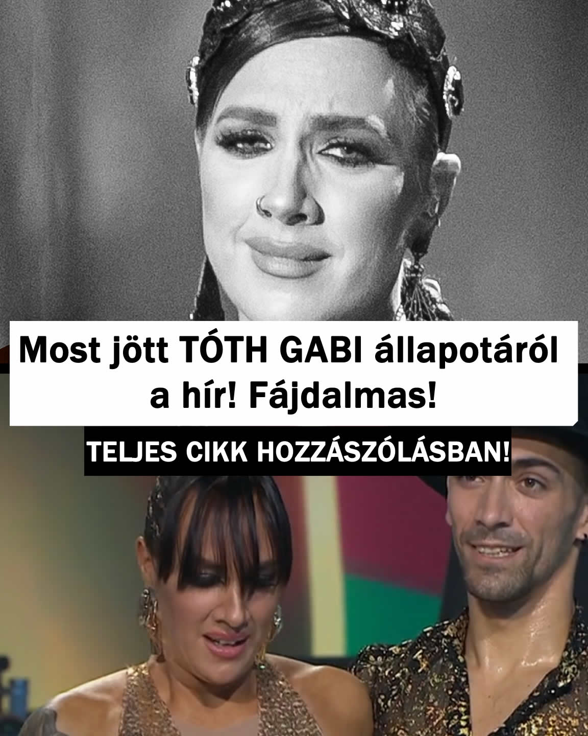 Most jött TÓTH GABI állapotáról a hír! Fájdalmas!