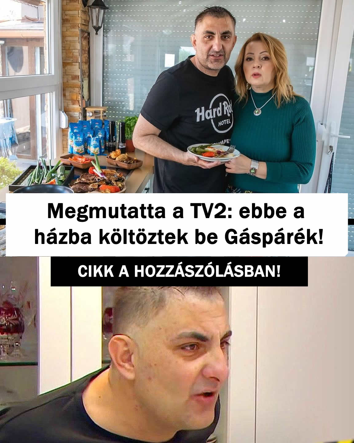 Megmutatta a TV2: ebbe a házba költöztek be Gáspárék!