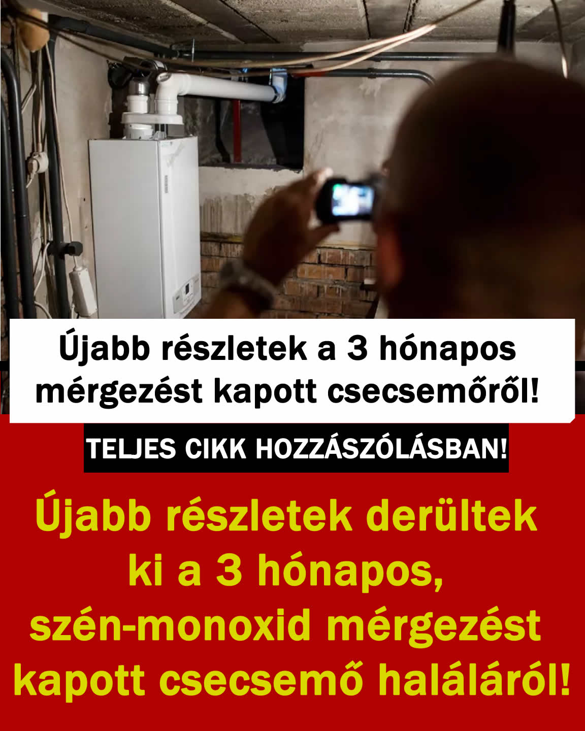 Újabb részletek a 3 hónapos mérgezést kapott csecsemőről!