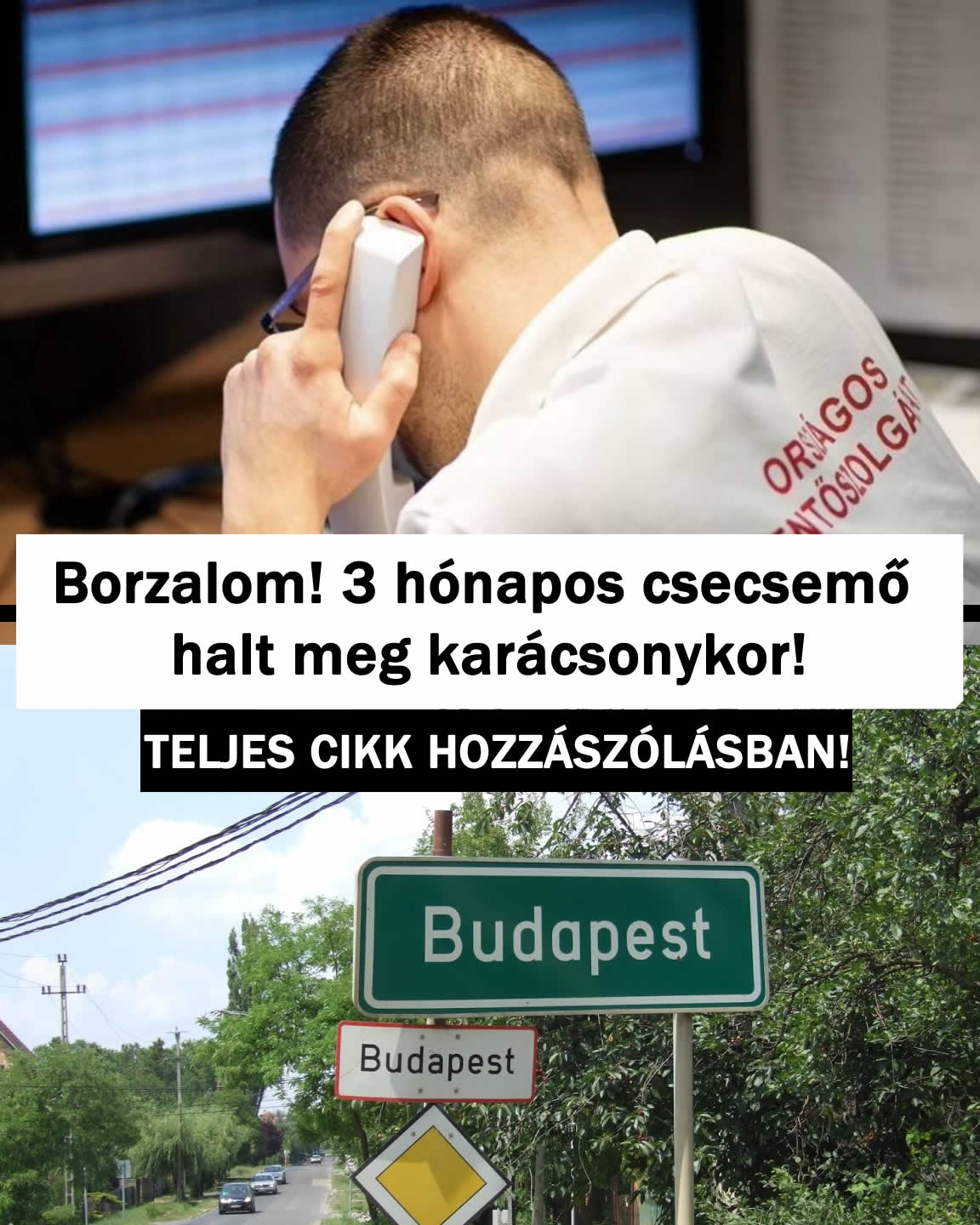 Borzalom! 3 hónapos csecsemő halt meg karácsonykor!