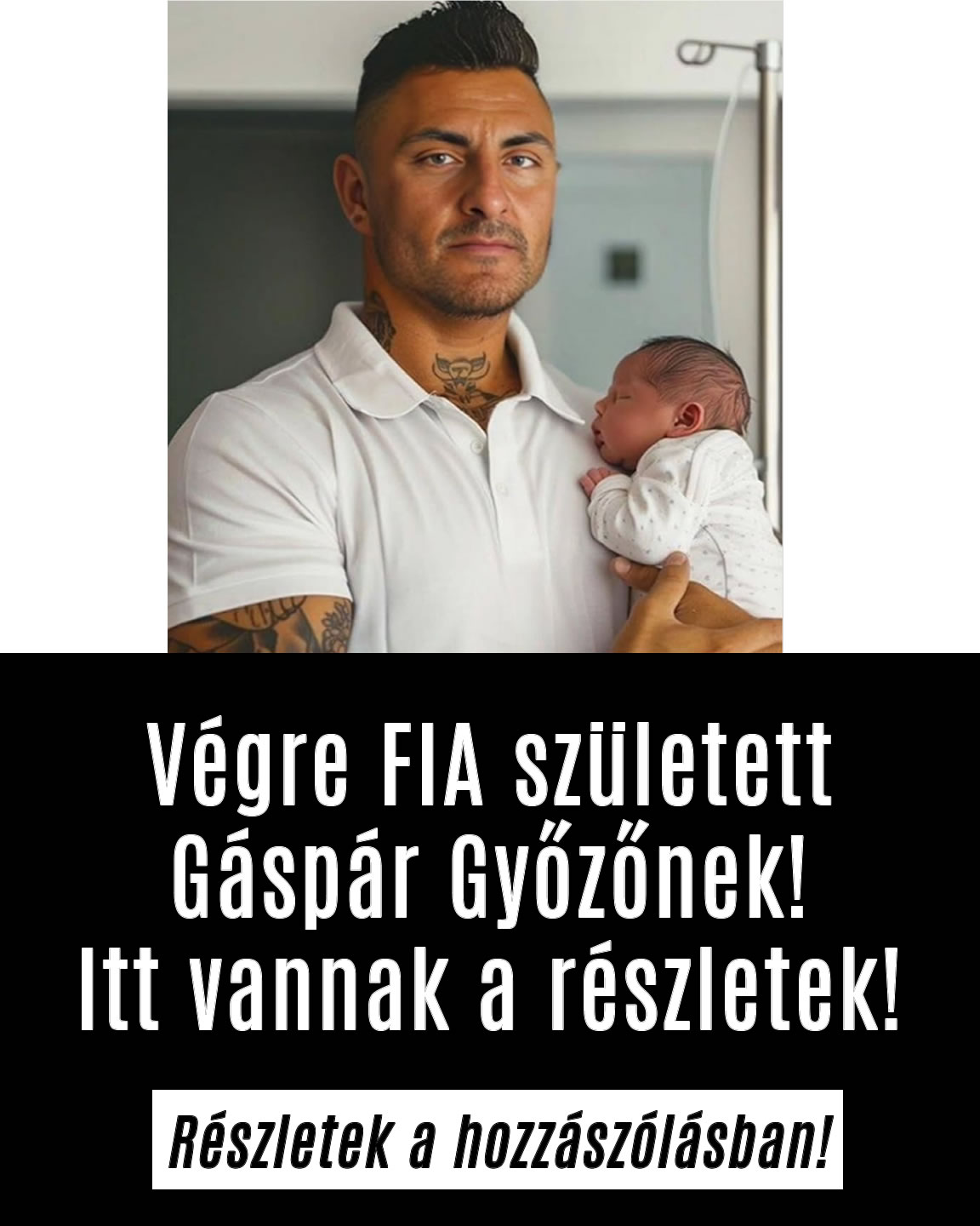 Végre FIA született Gáspár Győzőnek!