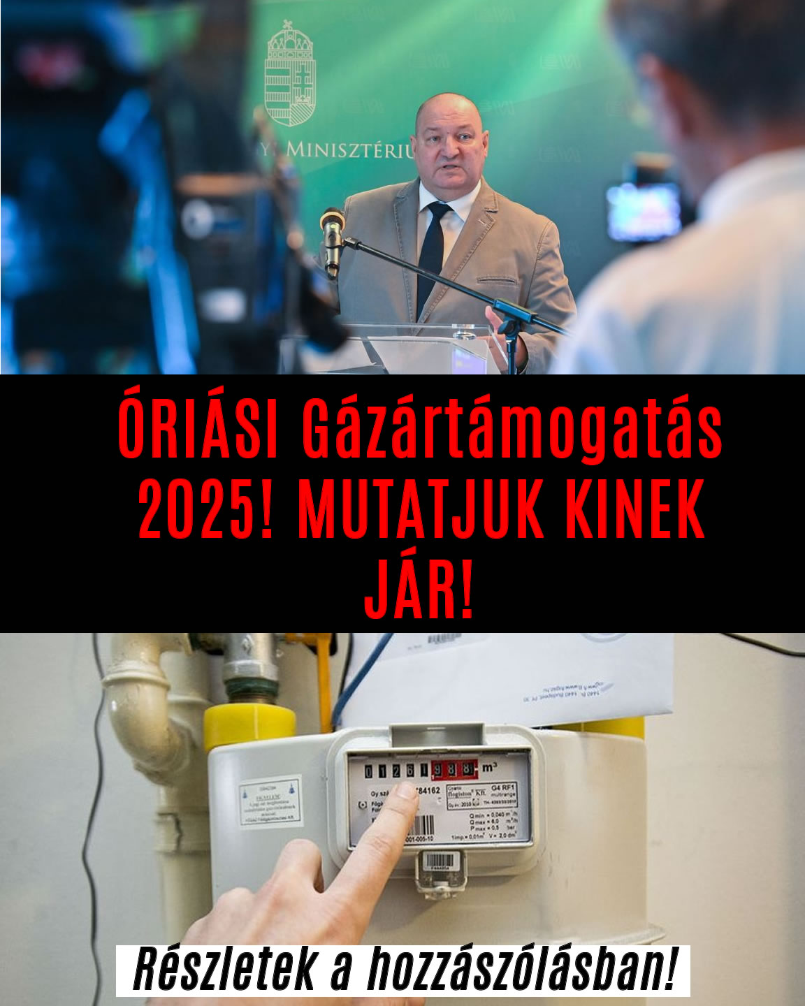 ÓRIÁSI Gázártámogatás 2025! MUTATJUK KINEK JÁR!