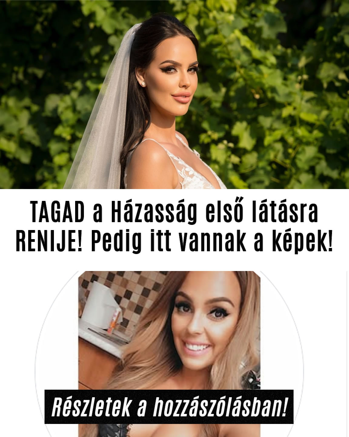 TAGAD a Házasság első látásra RENIJE! Pedig itt vannak a képek!