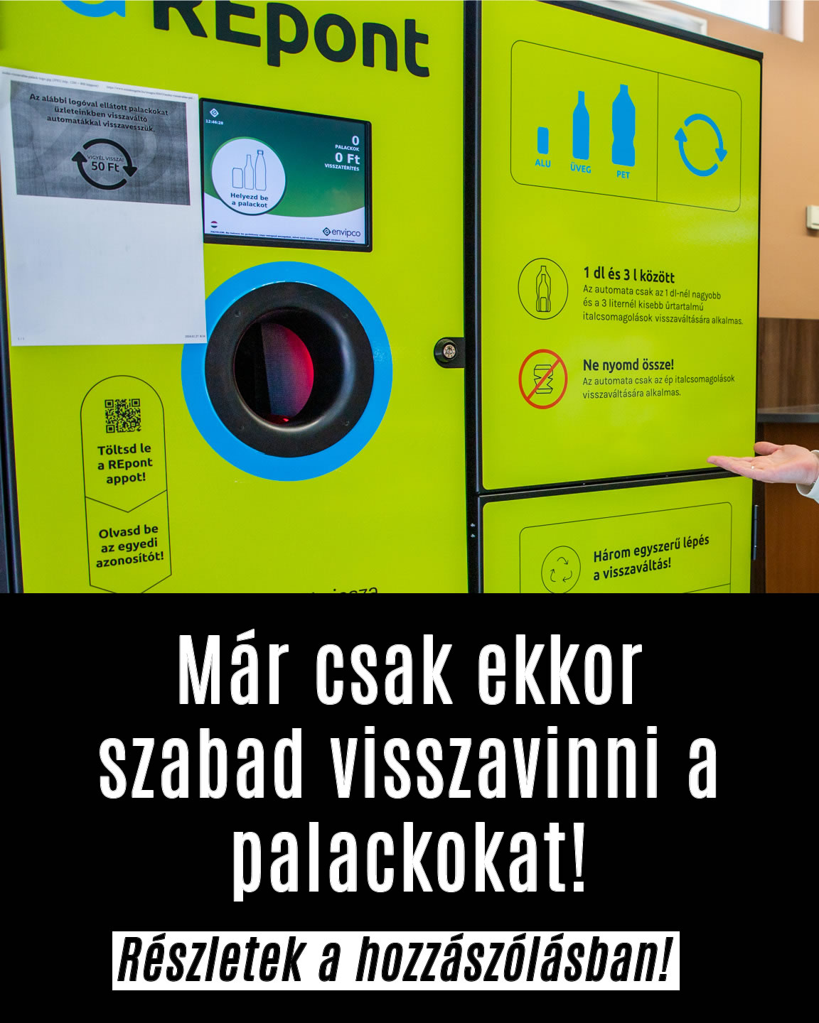 Már csak ekkor szabad visszavinni a palackokat!