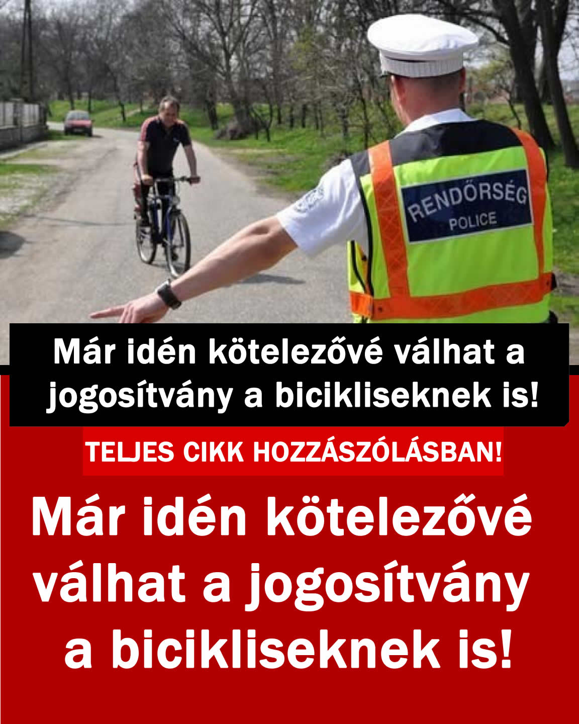 Már idén kötelezővé válhat a jogosítvány a bicikliseknek is!