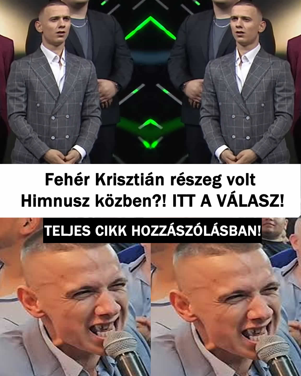 Fehér Krisztián részeg volt Himnusz közben?! ITT A VÁLASZ!