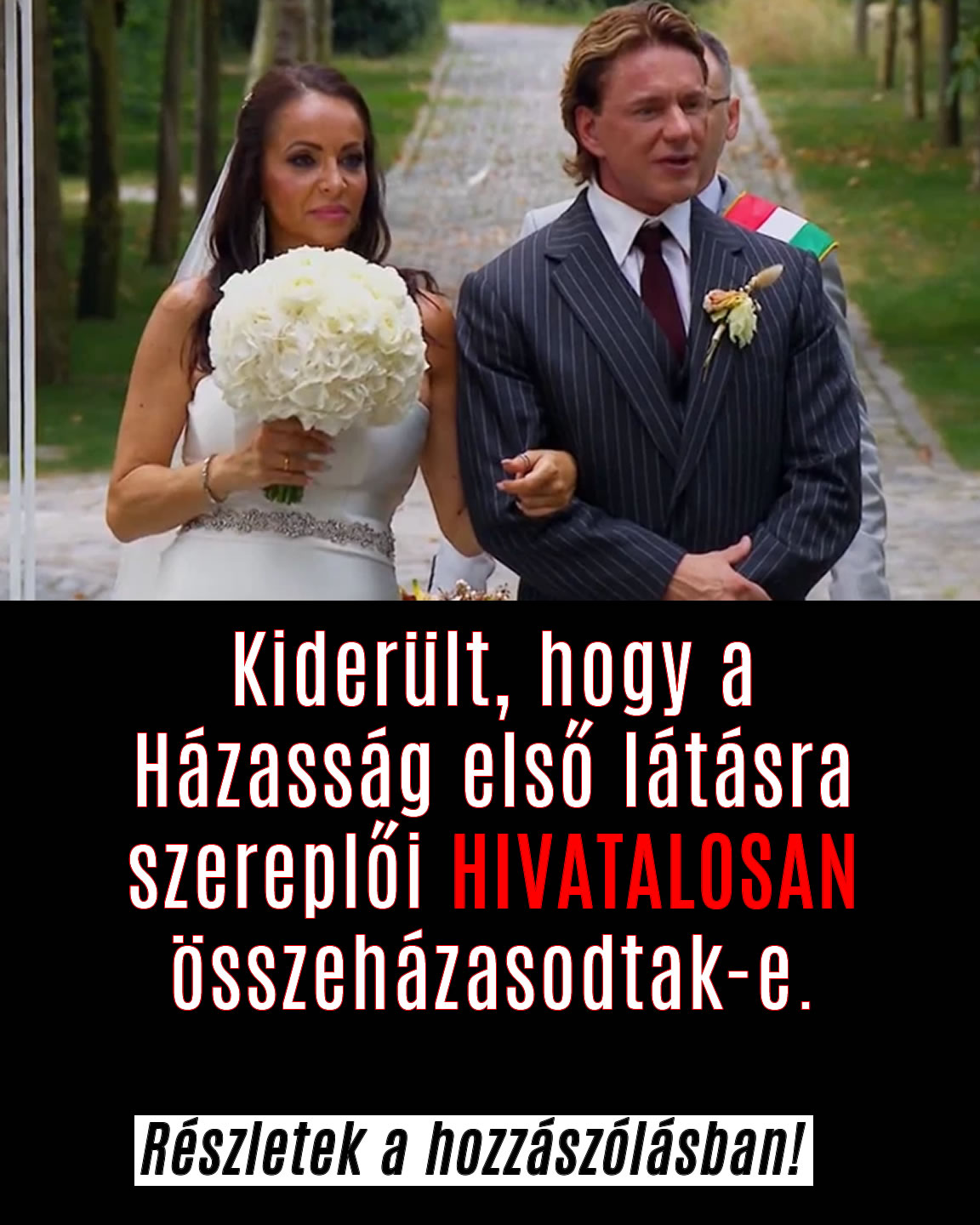 Kiderült, hogy a Házasság szereplői HIVATALOSAN összeházasodtak-e.