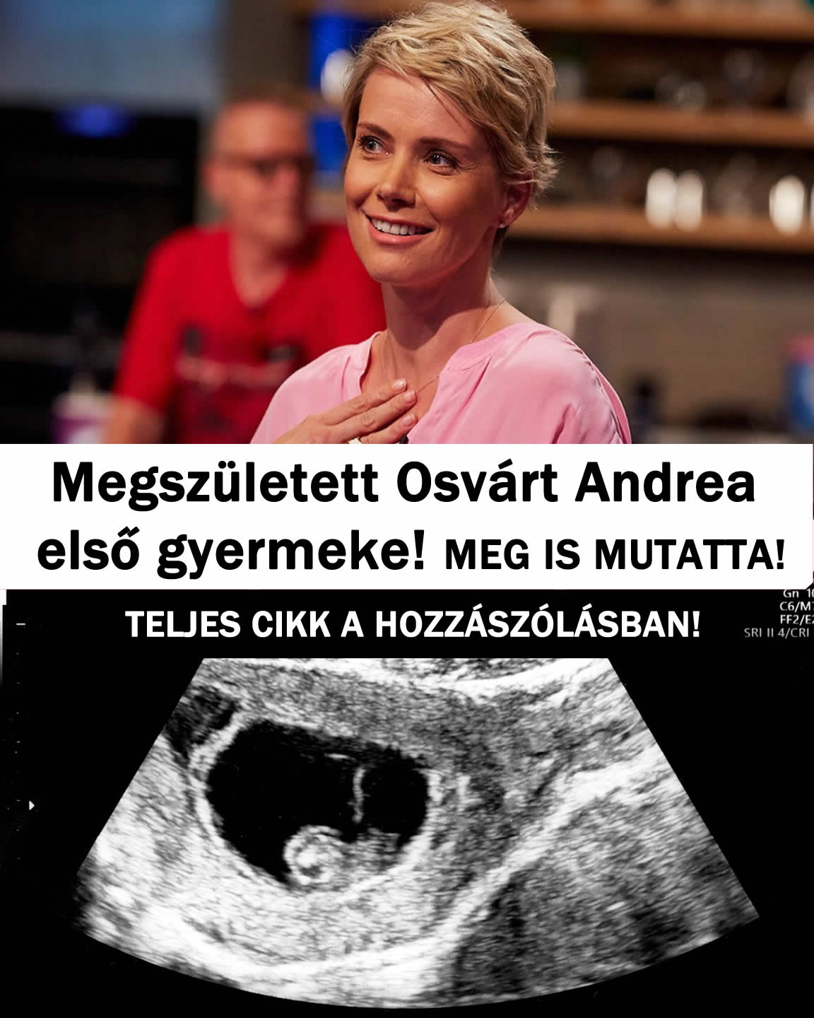 Megszületett Osvárt Andrea első gyermeke! MEG IS MUTATTA!