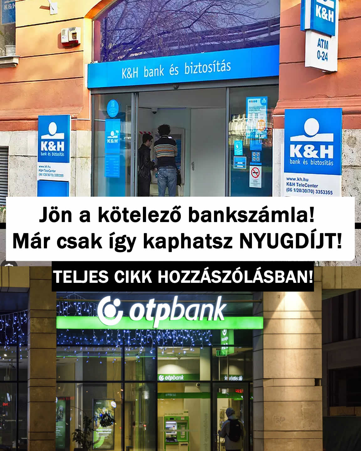 Jön a kötelező bankszámla! Már így kaphatsz NYUGDÍJT!