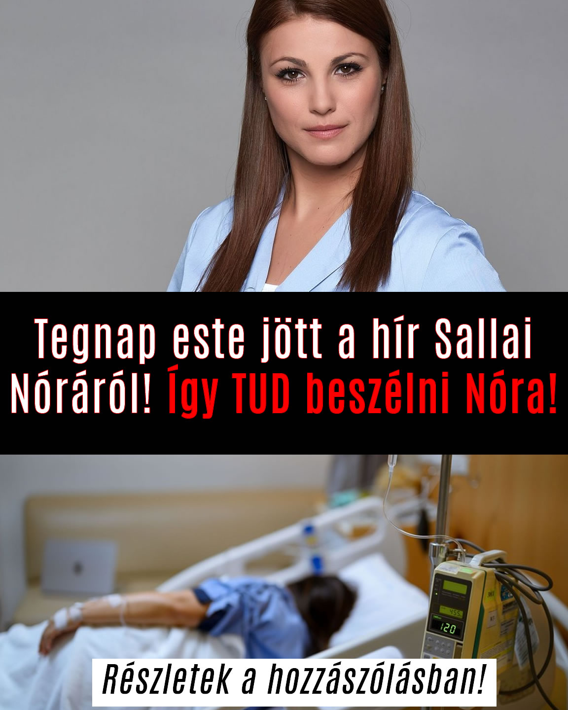 Tegnap este jött a hír Sallai Nóráról! Így TUD beszélni Nóra!