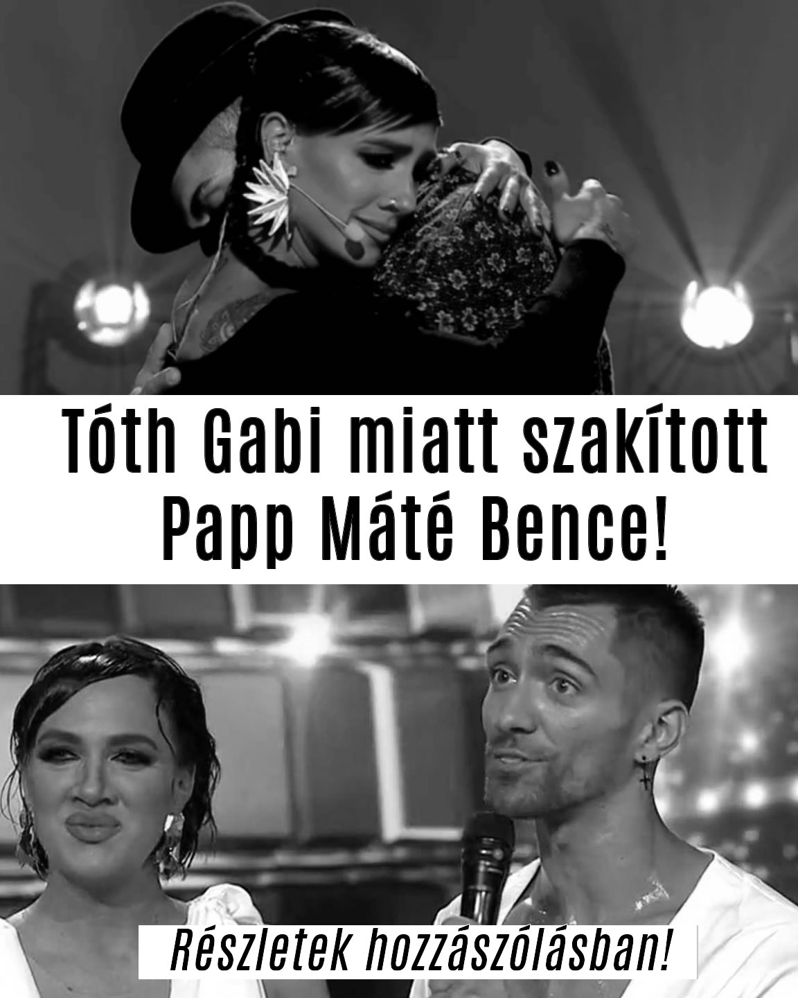 Tóth Gabi miatt szakított Papp Máté Bence!