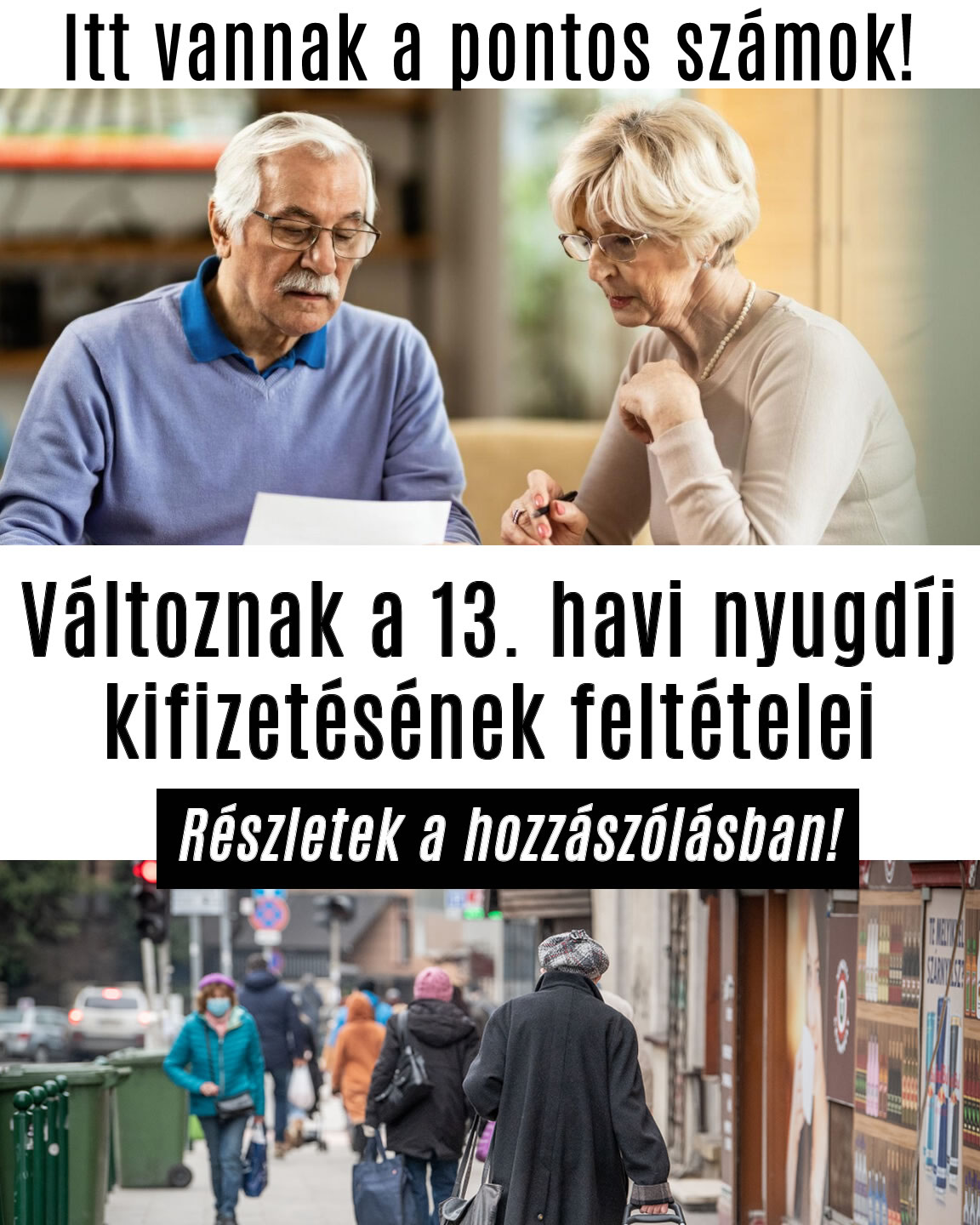 Változnak a 13. havi nyugdíj kifizetésének feltételei