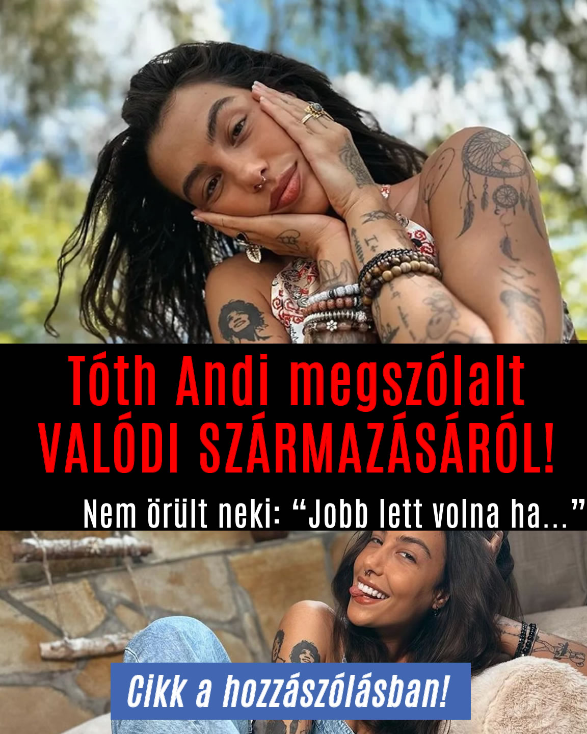 Tóth Andi megszólalt VALÓDI SZÁRMAZÁSÁRÓL!