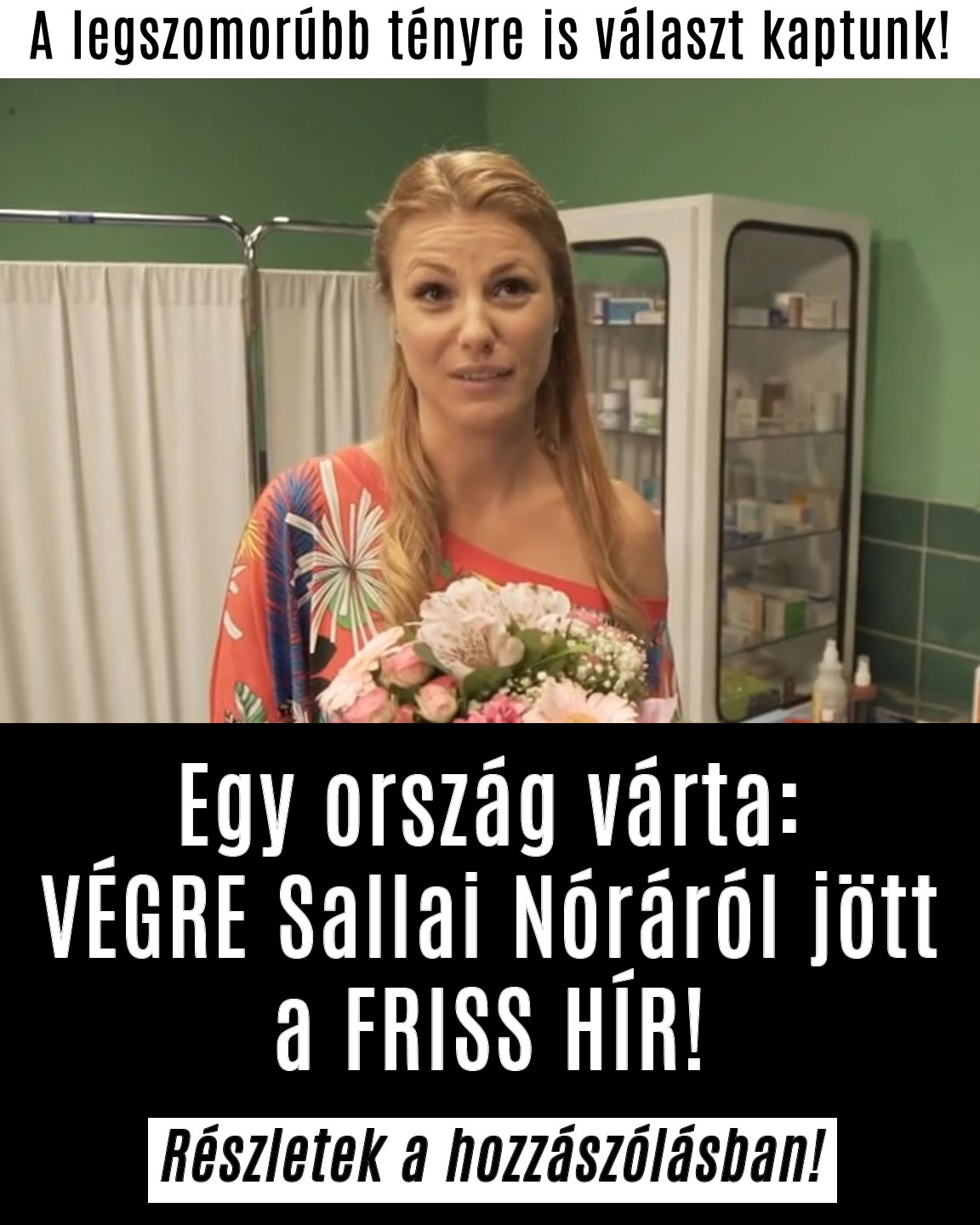 Egy ország várta: VÉGRE Sallai Nóráról jött a FRISS HÍR!