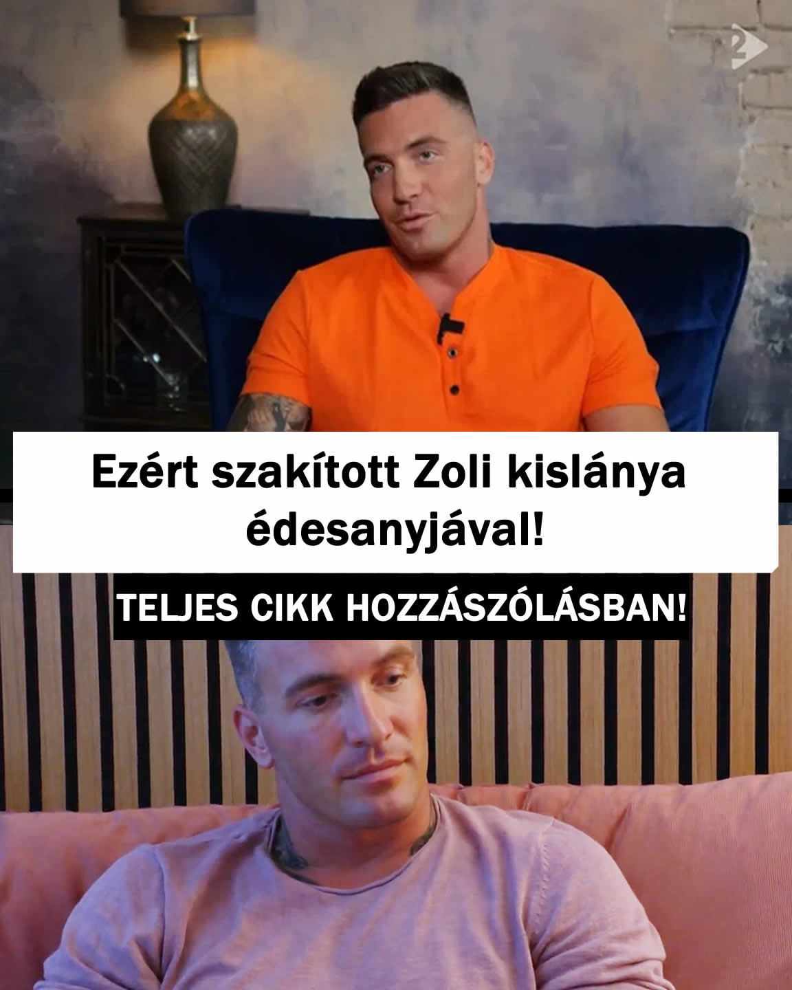 Ezért szakított Zoli kislánya édesanyjával!