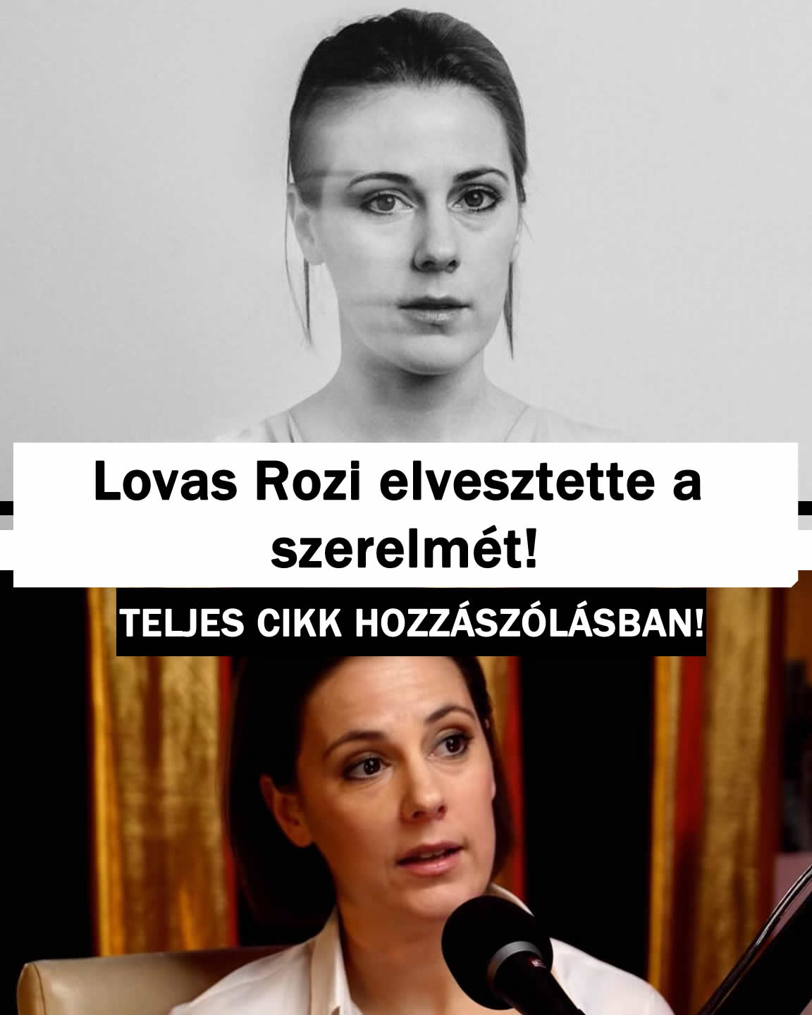 Lovas Rozi elvesztette a szerelmét!