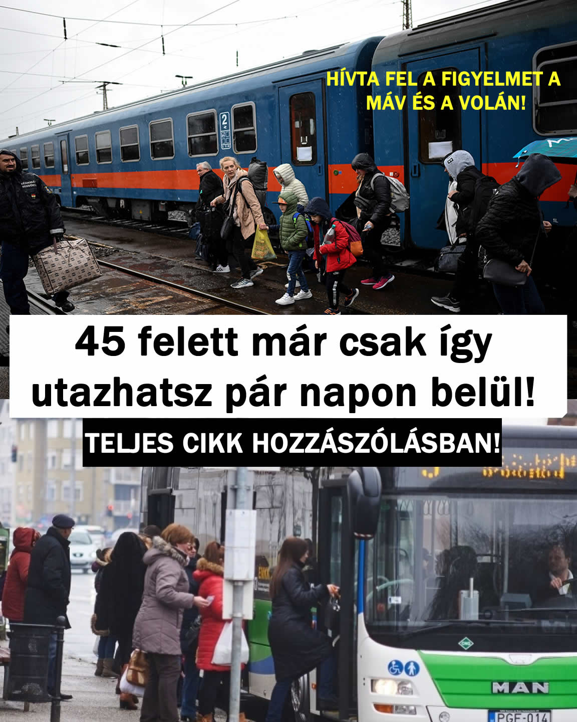 45 felett már csak így utazhatsz pár napon belül!