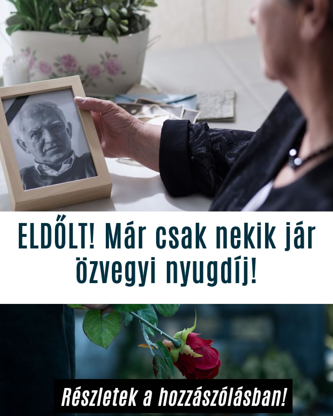 ELDŐLT! Már csak nekik jár özvegyi nyugdíj!