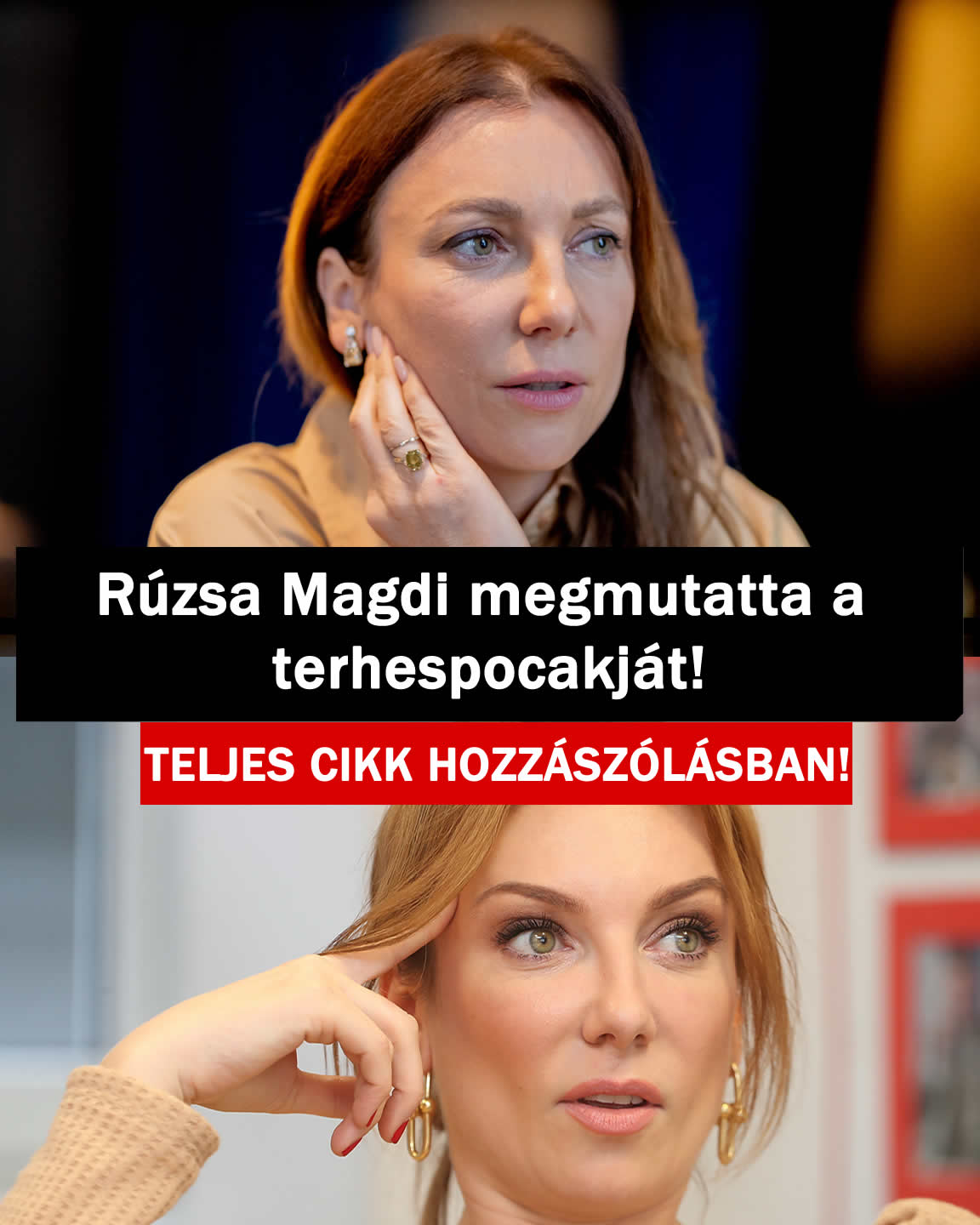 Rúzsa Magdi megmutatta a terhespocakját!