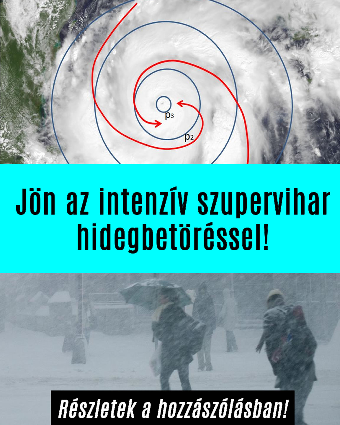 Jön az intenzív szupervihar hidegbetöréssel!