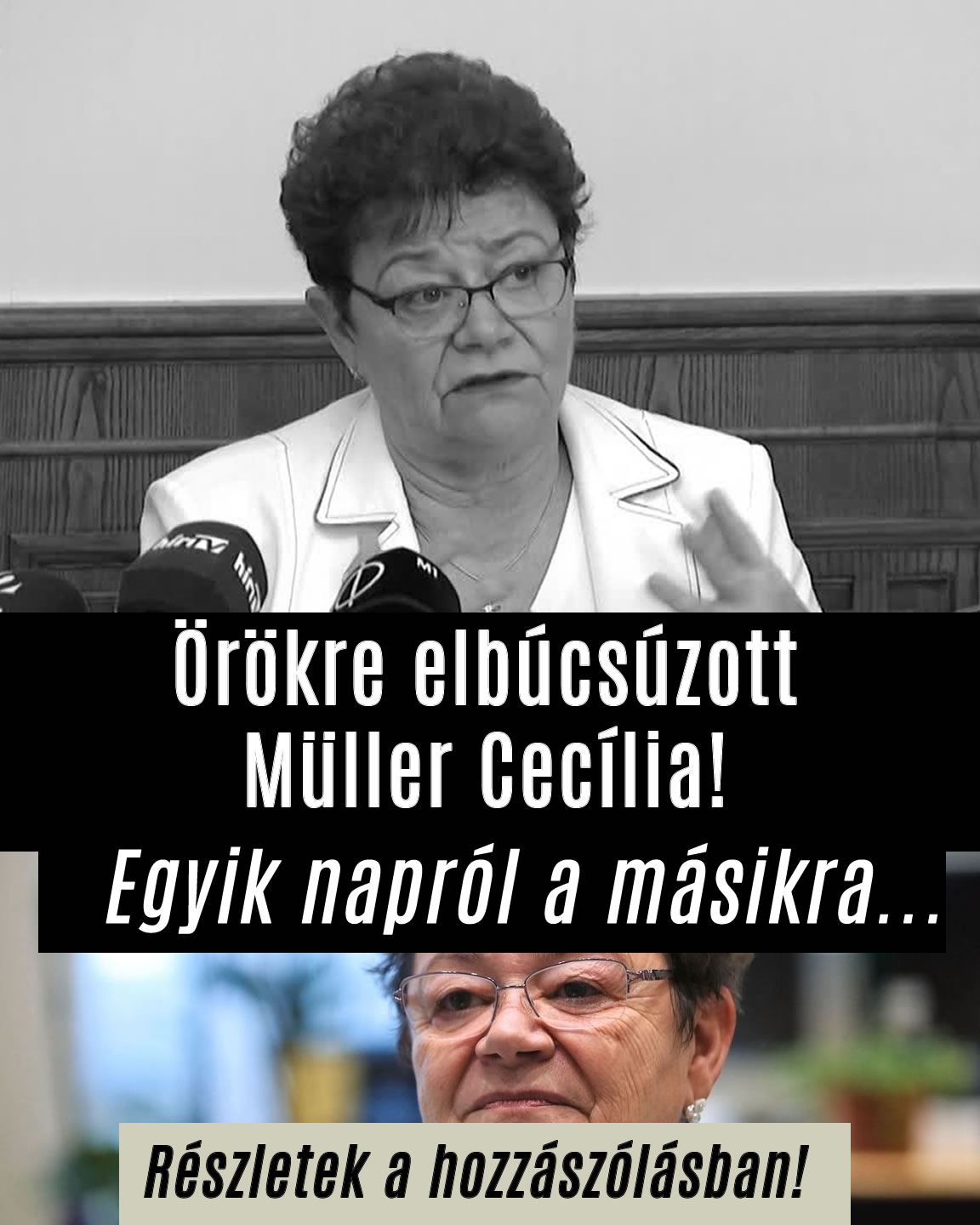 Örökre búcsúzik Müller Cecília!