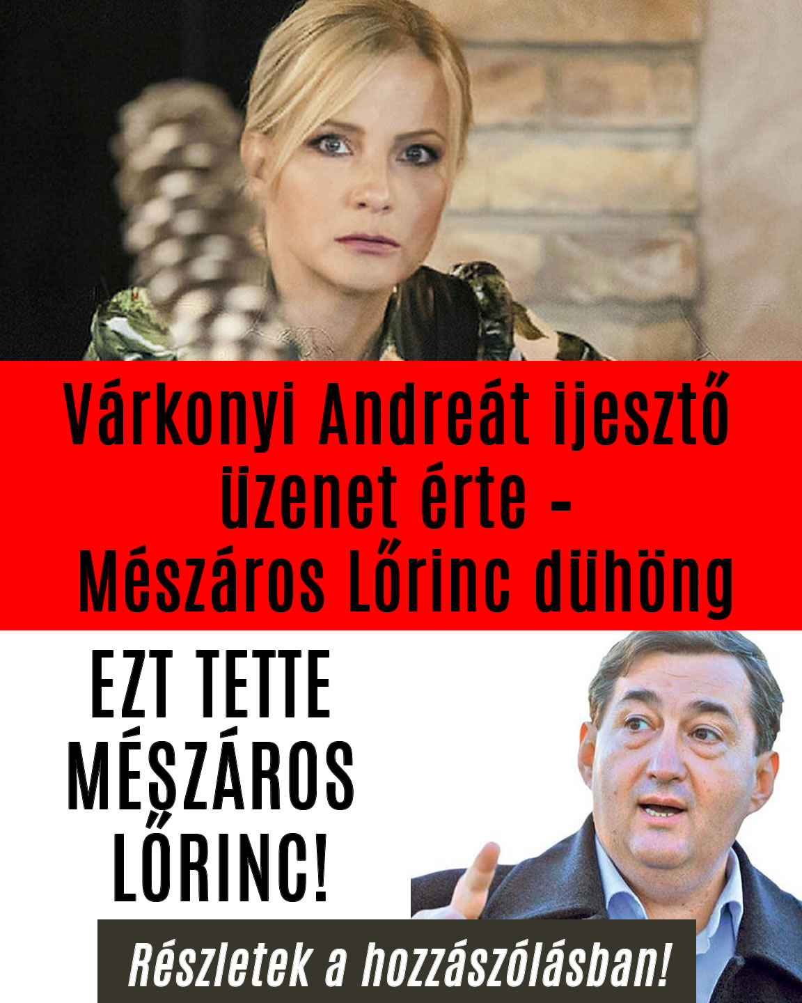 Ijesztő üzenet Várkonyinak – Mészáros nagyon dühös!