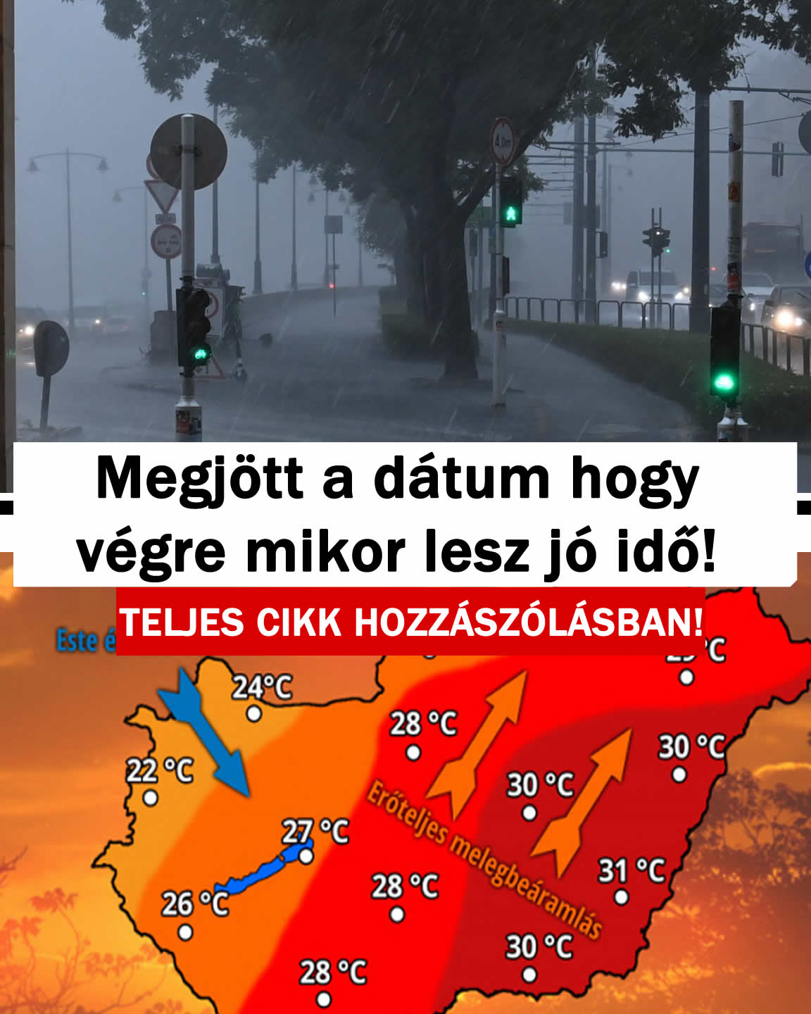 Megjött a dátum hogy végre mikor lesz jó idő!