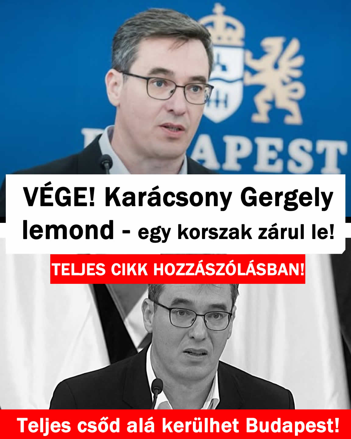 VÉGE! Karácsony Gergely-nek mennie kell egy korszak zárul le!