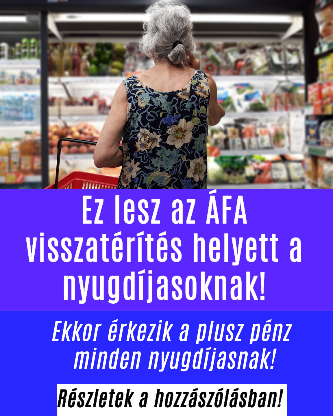 Ez lesz az ÁFA visszatérítés helyett a nyugdíjasoknak!