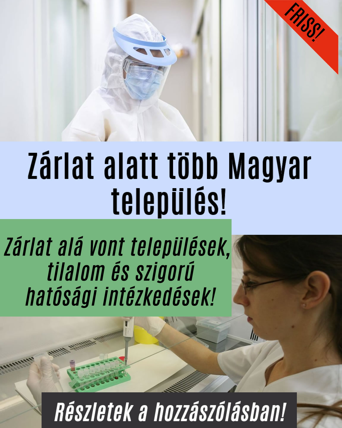 Zárlat alatt több magyar település!