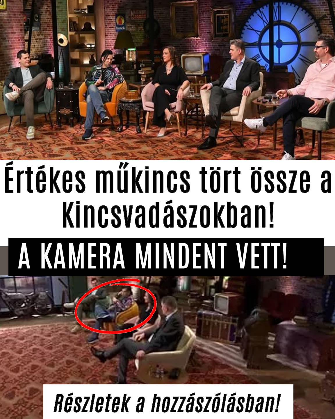 Értékes műkincs tört össze a Kincsvadászokban!