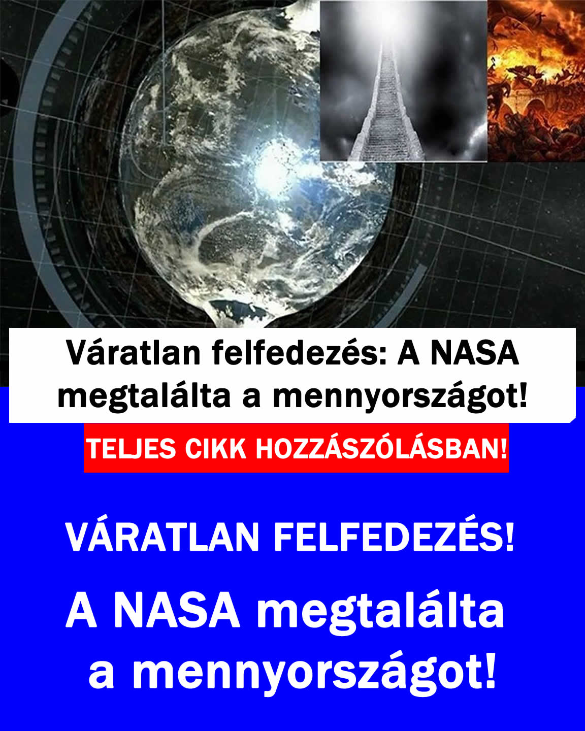 Váratlan felfedezés: A NASA megtalálta a mennyországot!