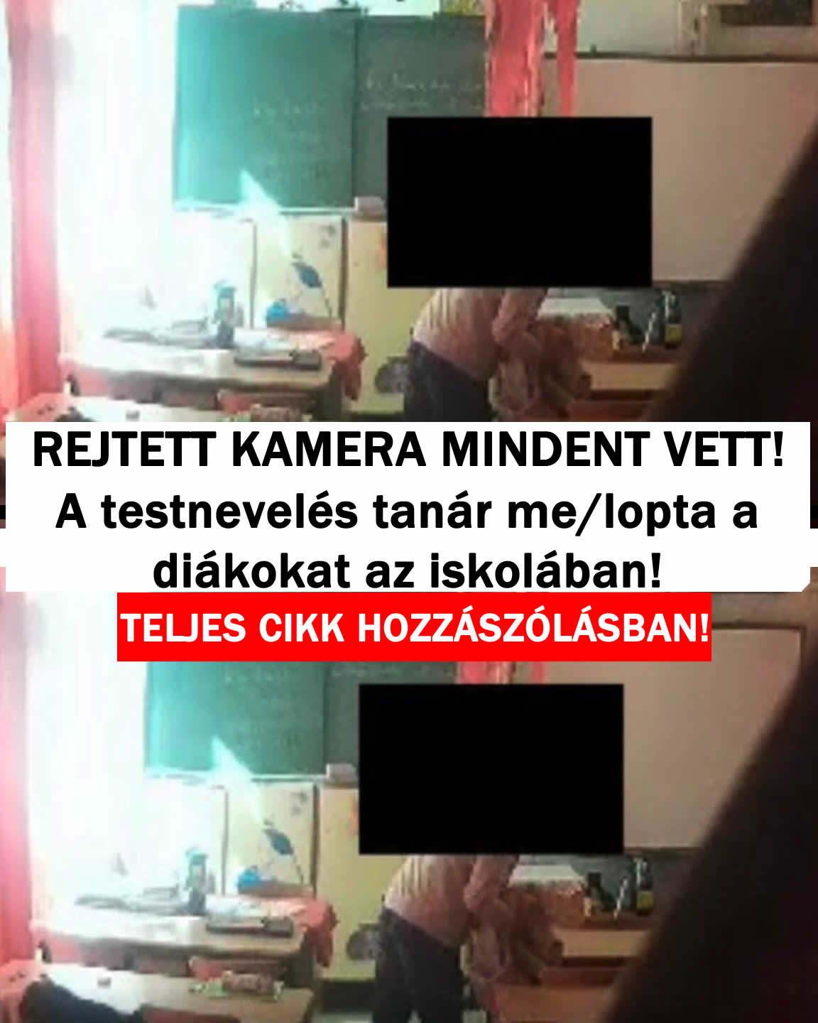 A testnevelés tanár meglopta a diákokat az iskolában!