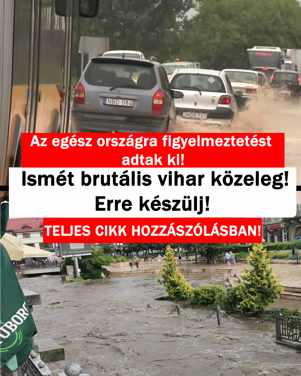 Ismét brutális vihar közeleg! Erre készülj!
