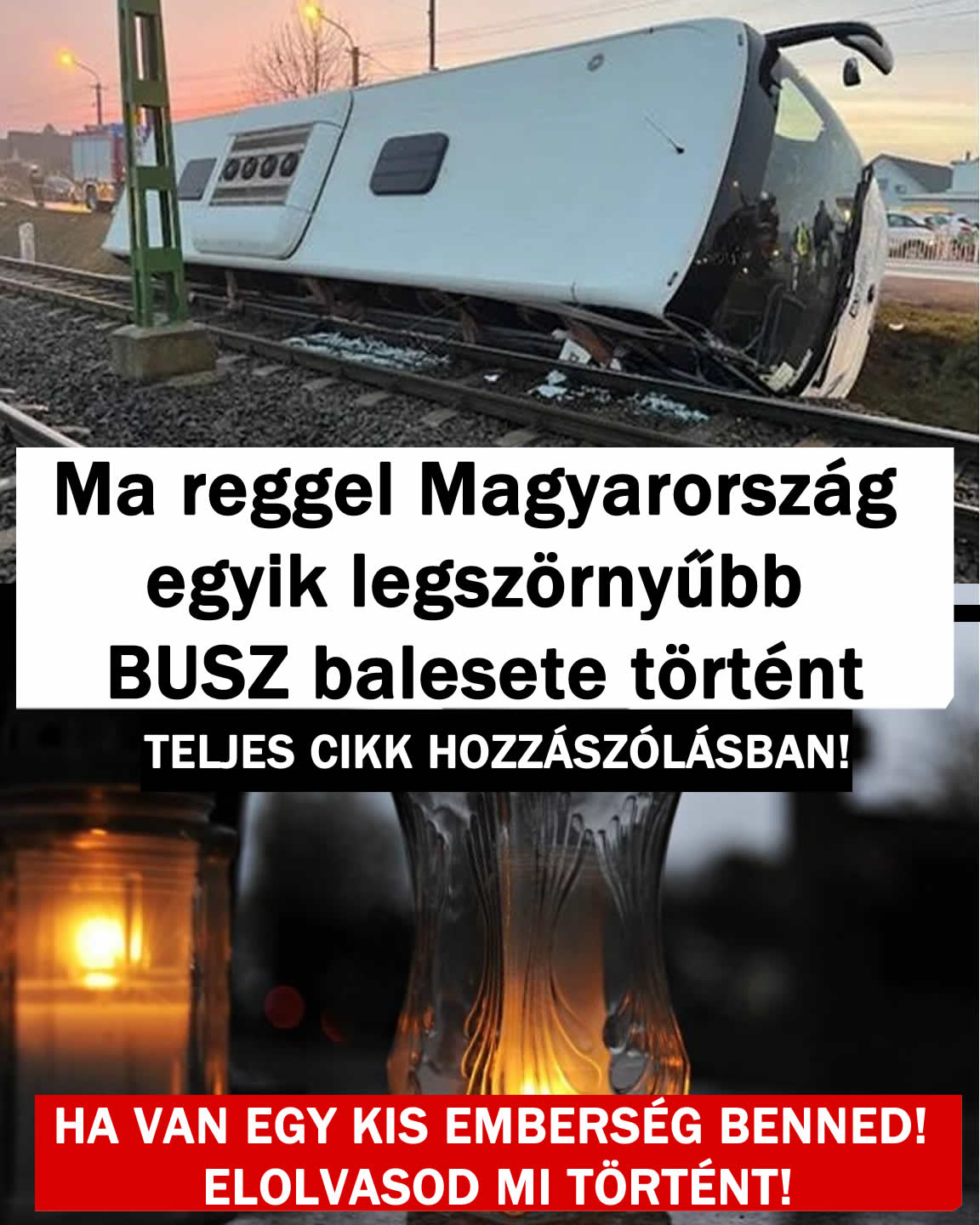 Magyarország egyik legszörnyűbb BUSZ balesete történt