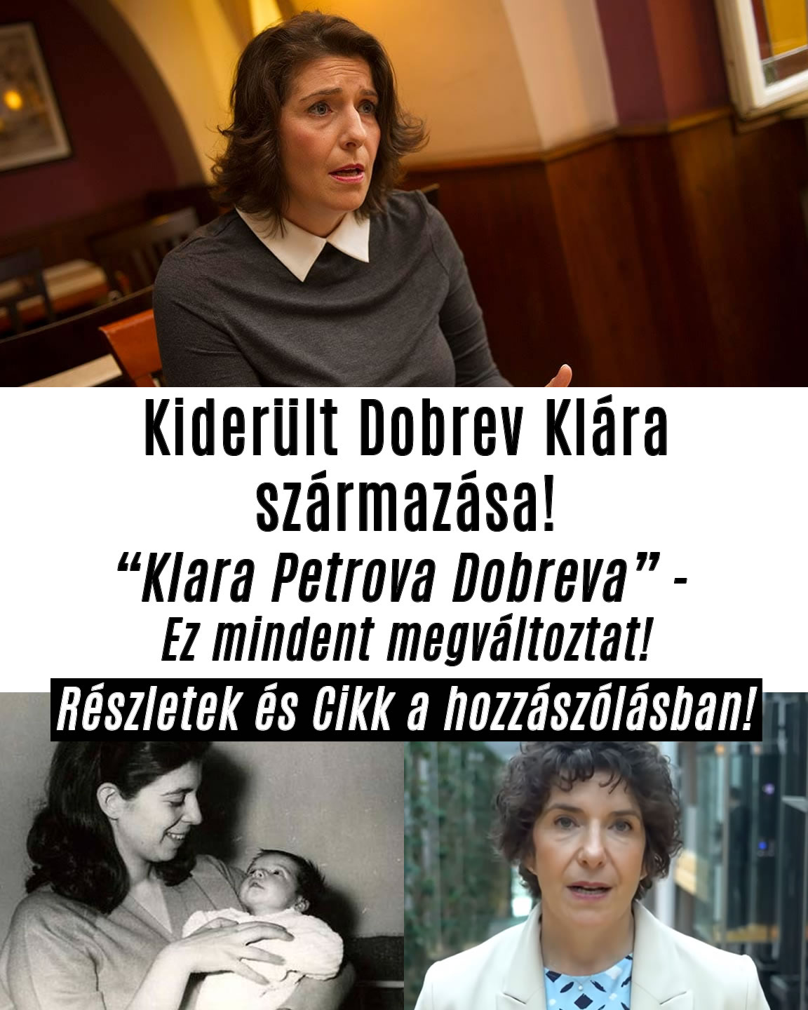 Kiderült Dobrev Klára származása!