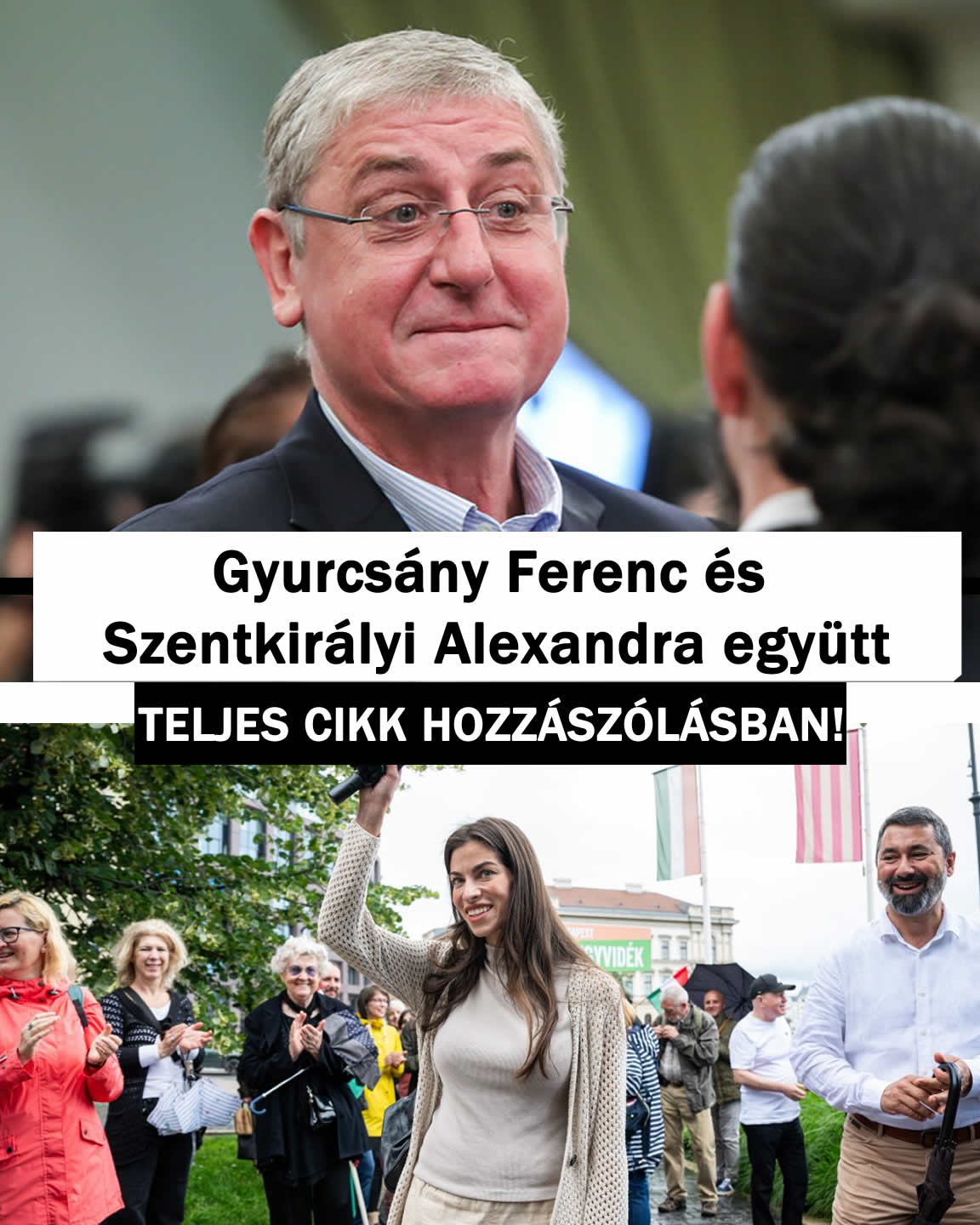 Gyurcsány Ferenc és Szentkirályi Alexandra együtt