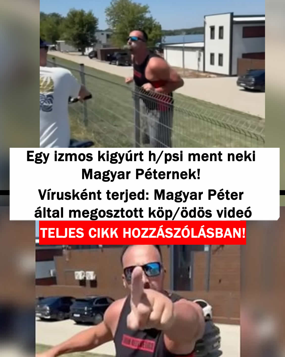 Le/öpték Magyar Péter-t egy kigyúrt h/psi ment neki!