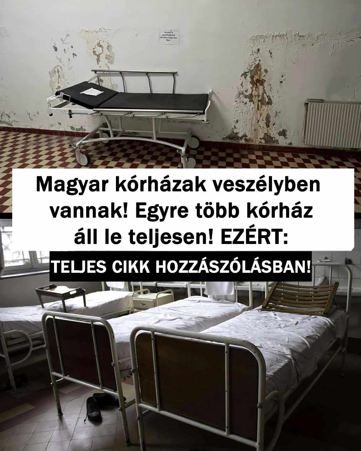 Egyre több kórház áll le teljesen! EZÉRT: