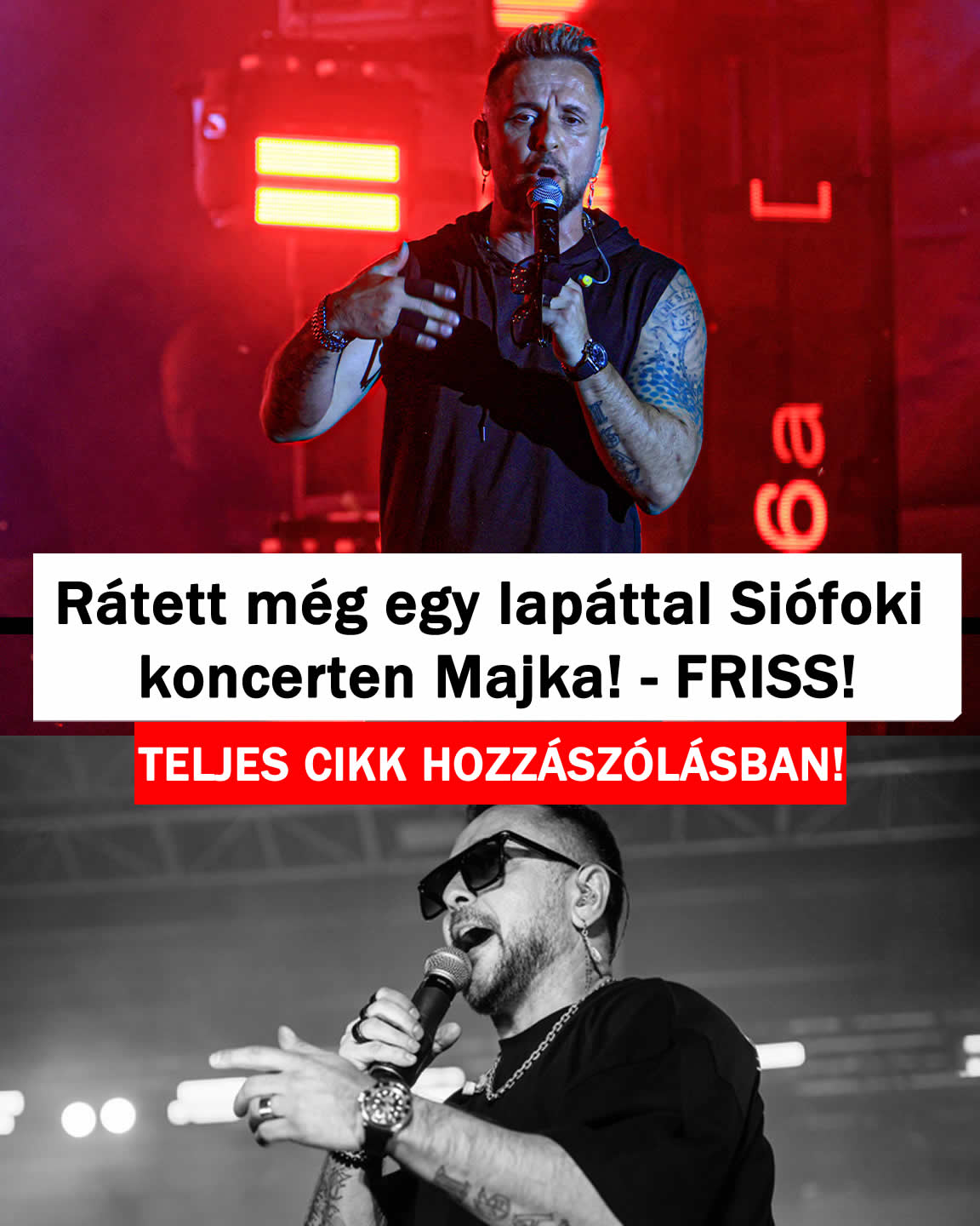 FRISS Rátett még egy lapáttal Siófoki koncerten Majka!