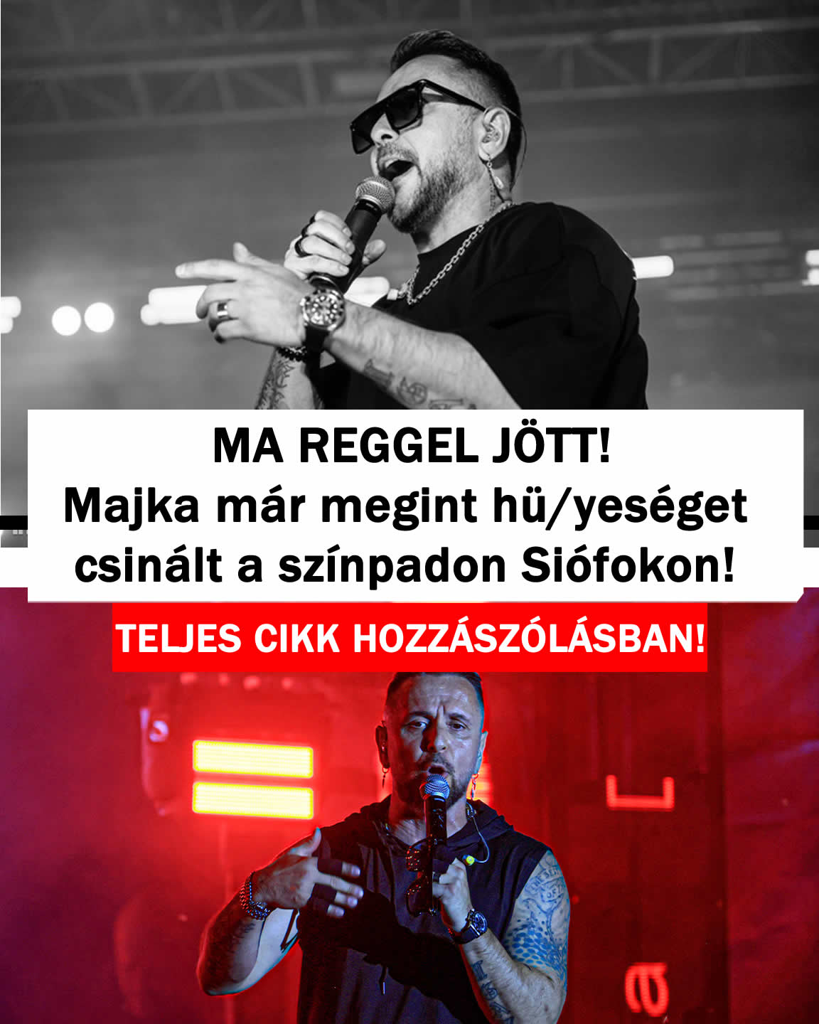 Majka már megint hü/yeséget csinált a színpadon!