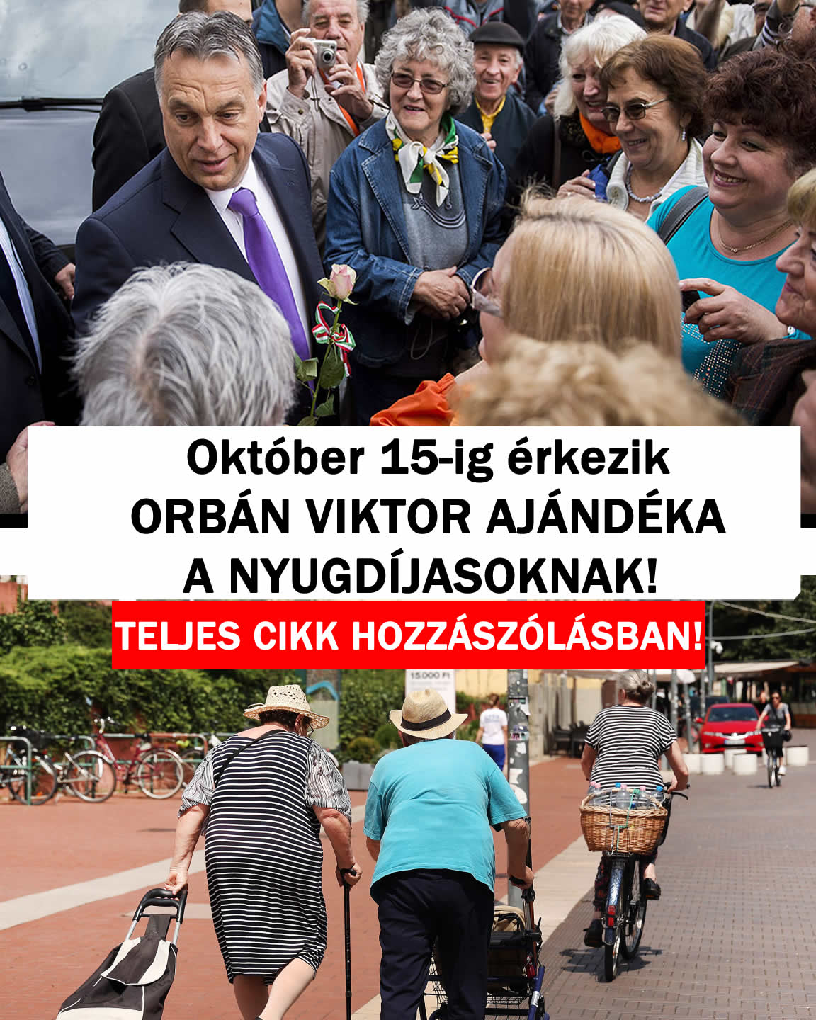 Megkapták a nyugdíjasok! Orbán ajándéka érkezik!