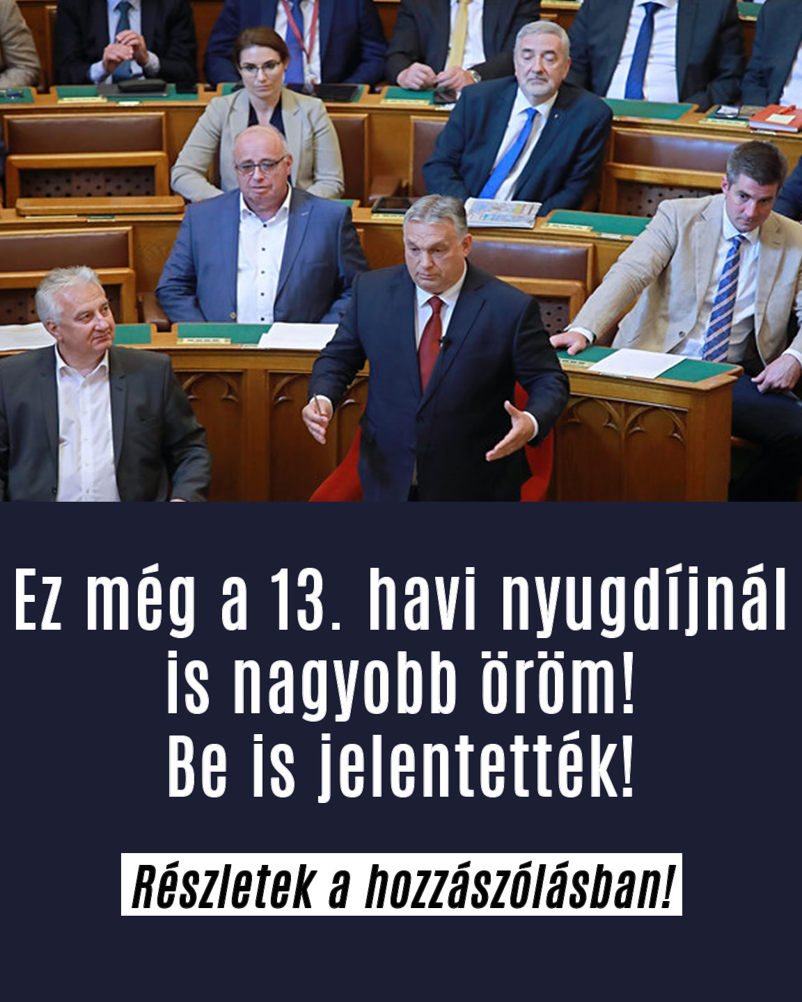 Ez még a 13. havi nyugdíjnál is nagyobb öröm! Be is jelentették!