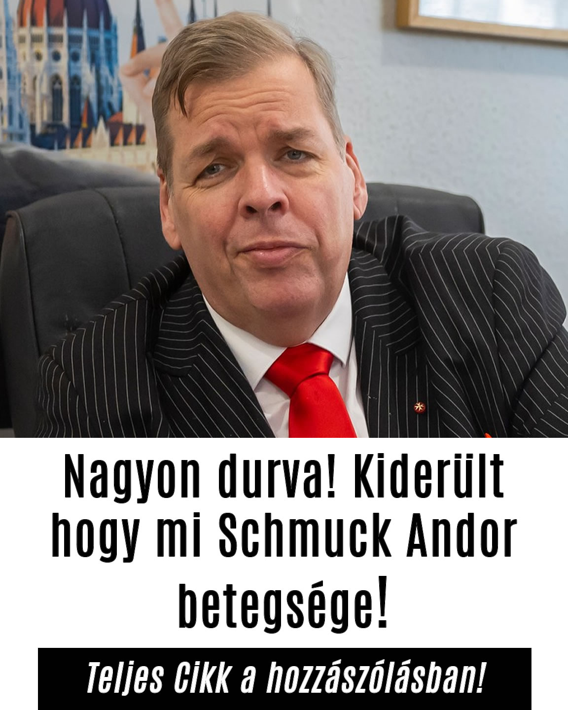 Nagyon durva! Kiderült hogy mi Schmuck Andor betegsége!