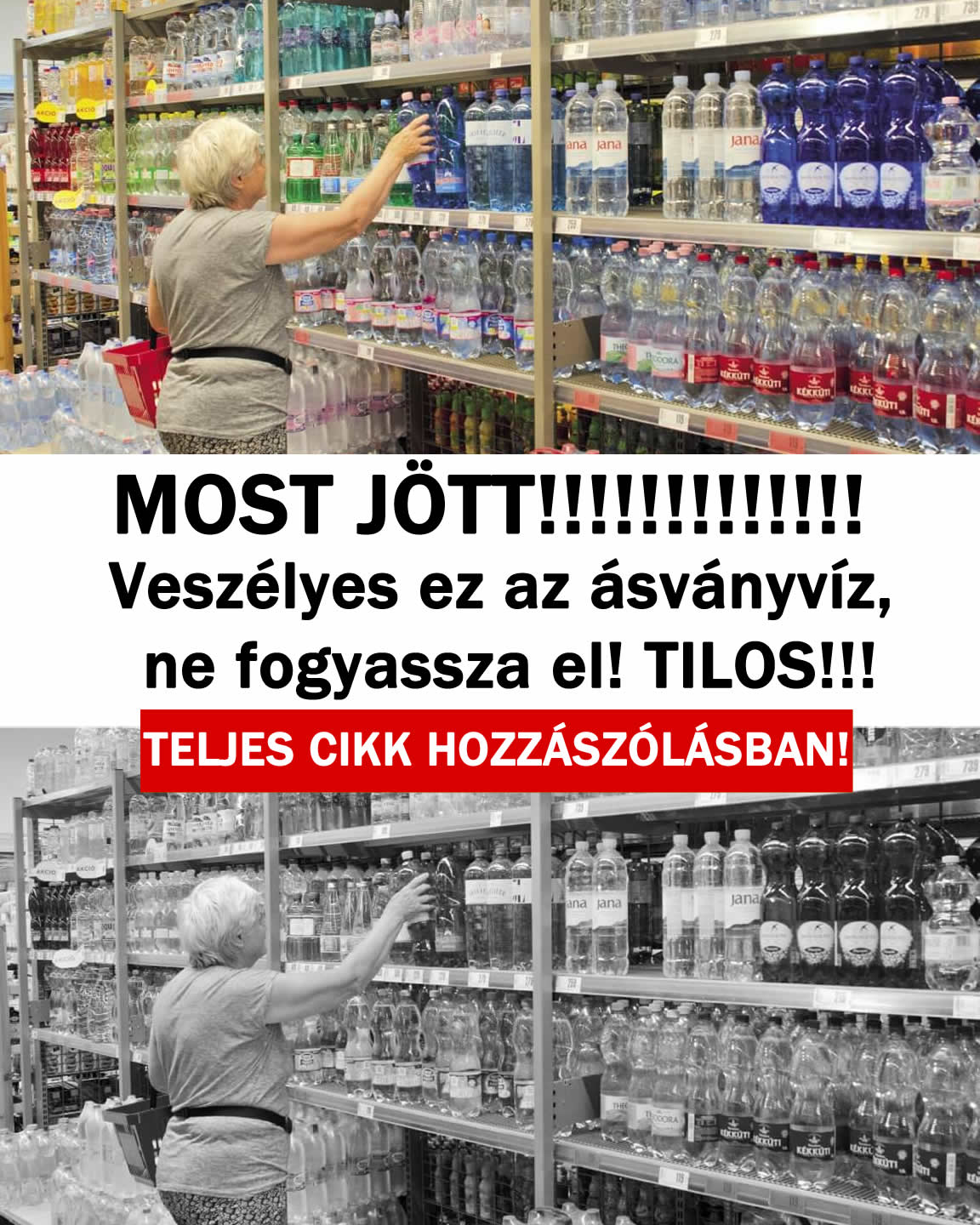 Veszélyes lehet ez az ásványvíz, ne fogyassza el!